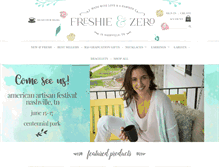 Tablet Screenshot of freshieandzero.com